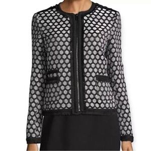 Karl Lagerfeld Classic Fringe Jacket Blazer Size L/14